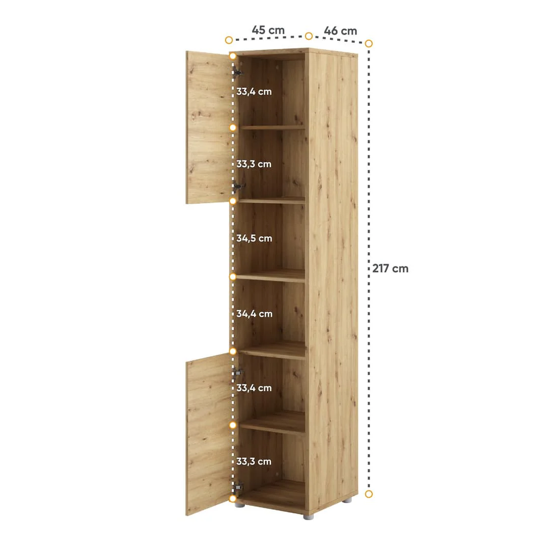 BC-08 Tall Storage Cabinet for Vertical Wall Bed Concept - Image 10