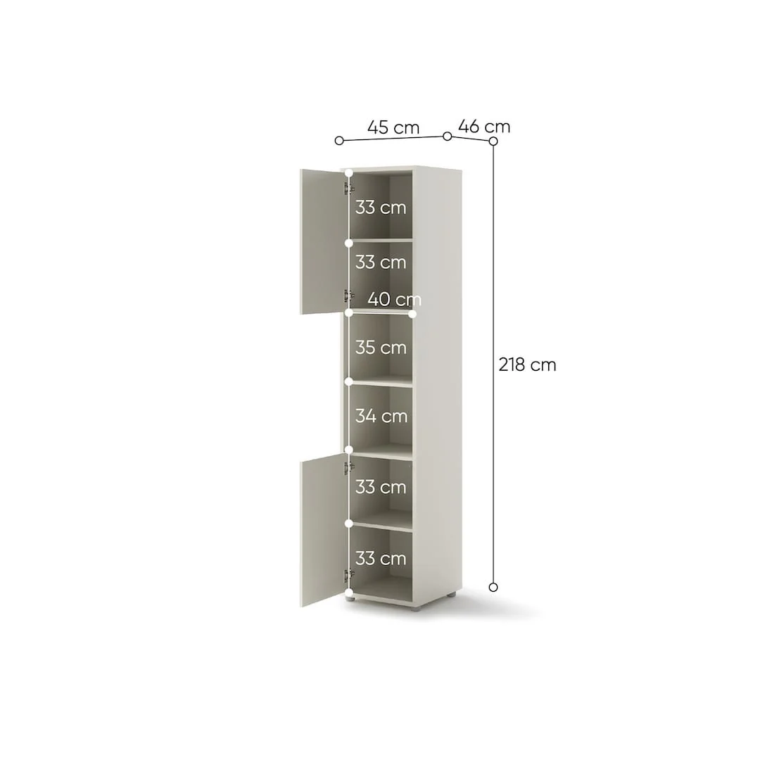 BC-08 Tall Storage Cabinet for Vertical Wall Bed Concept - Image 14