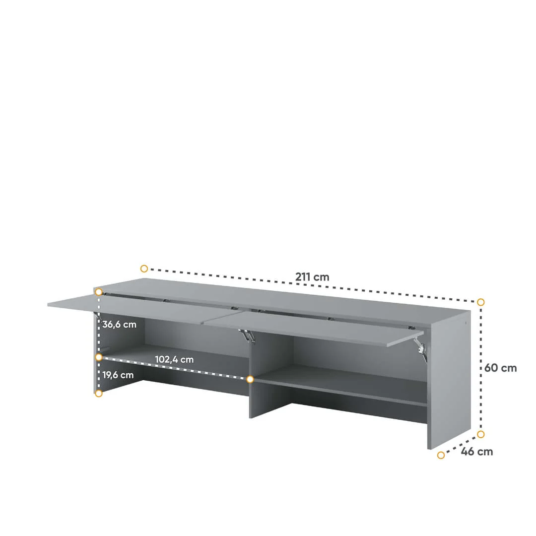 BC-09 Over Bed Unit for Horizontal Wall Bed Concept 140cm - Image 10