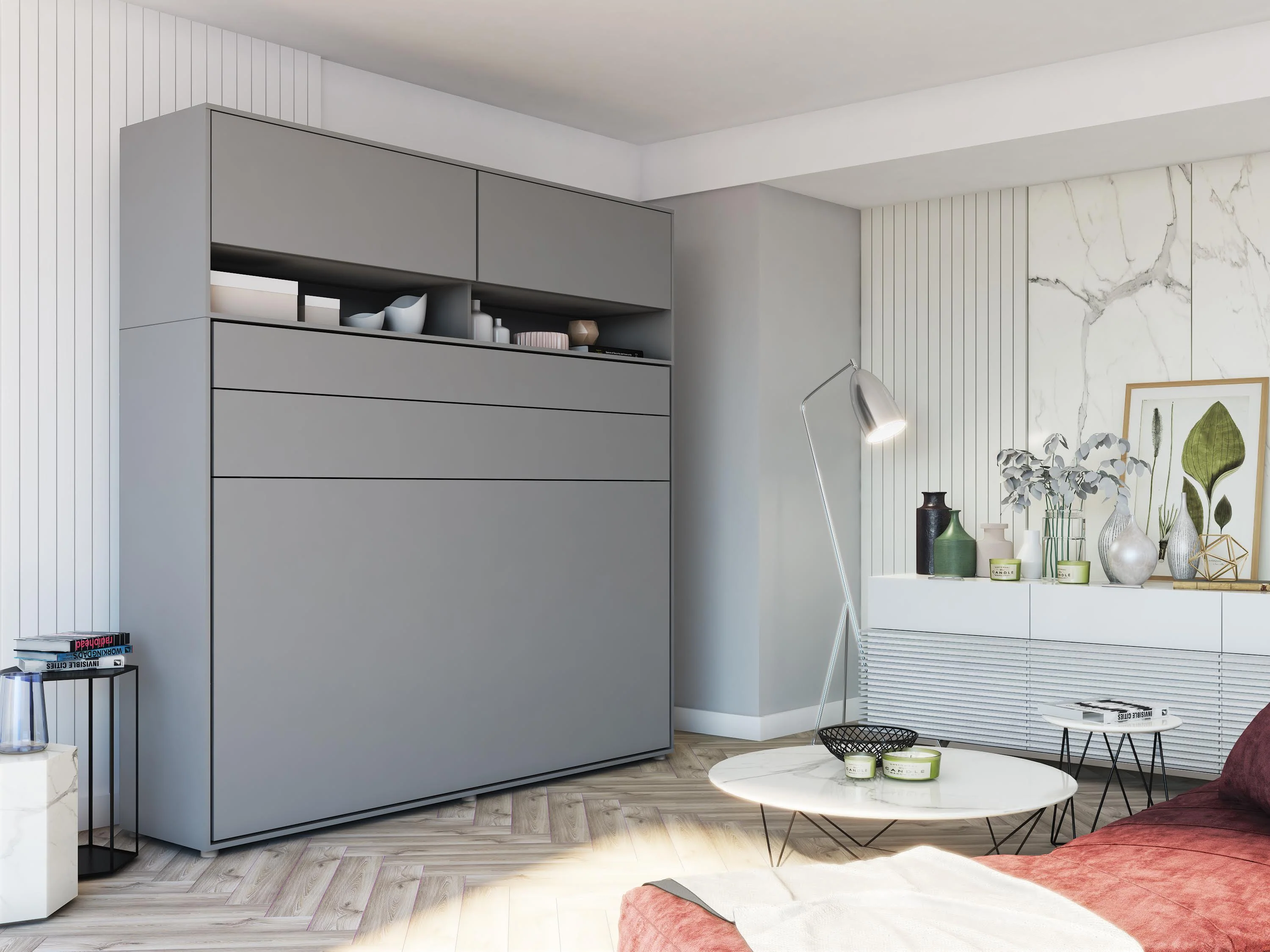 BC-09 Over Bed Unit for Horizontal Wall Bed Concept 140cm - Image 11