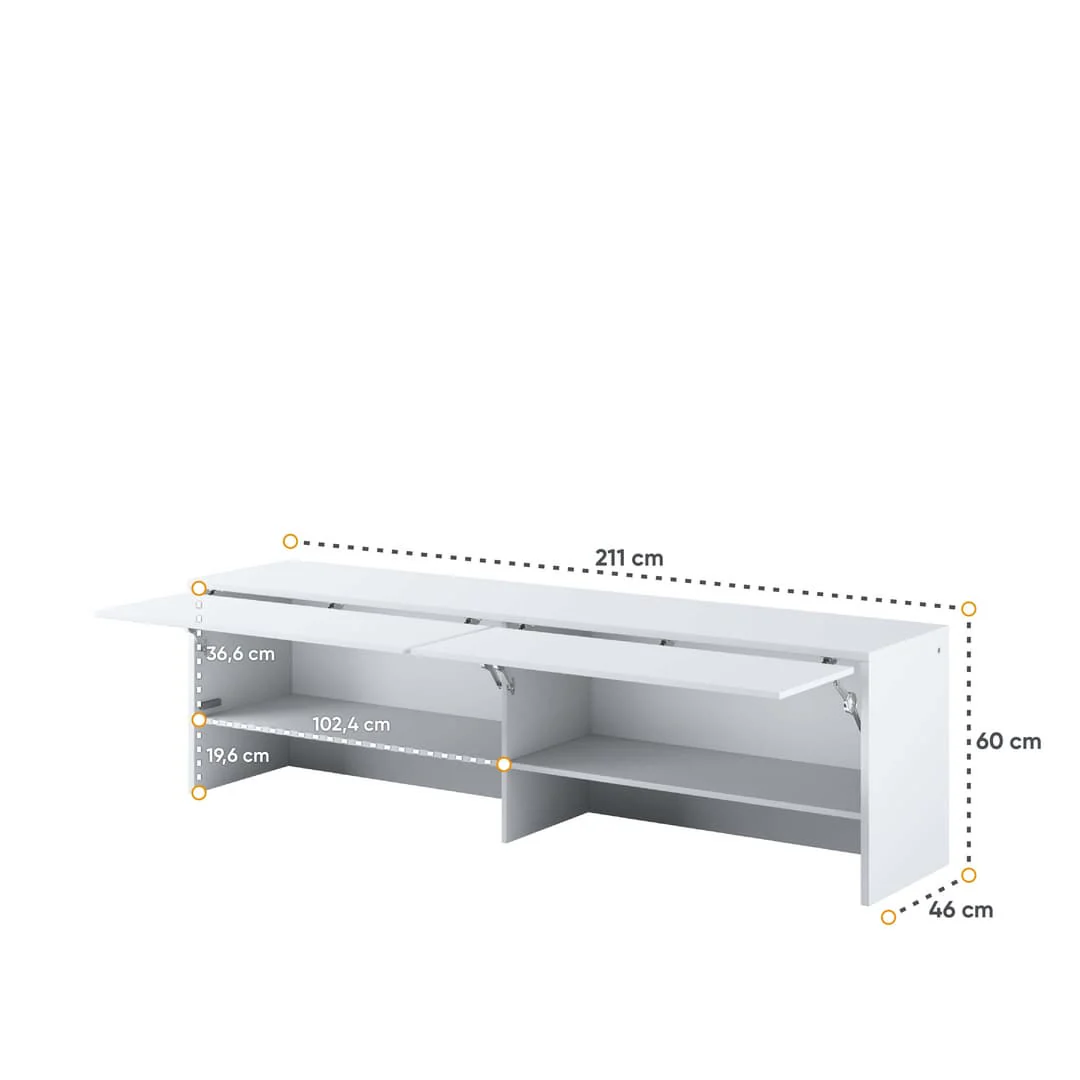 BC-09 Over Bed Unit for Horizontal Wall Bed Concept 140cm - Image 4