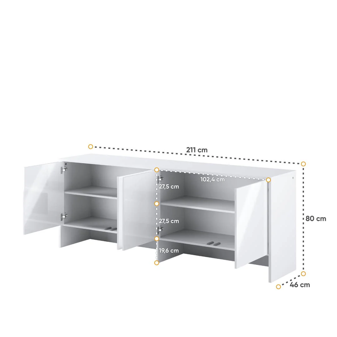 BC-10 Over Bed Unit for Horizontal Wall Bed Concept 120cm - Image 5