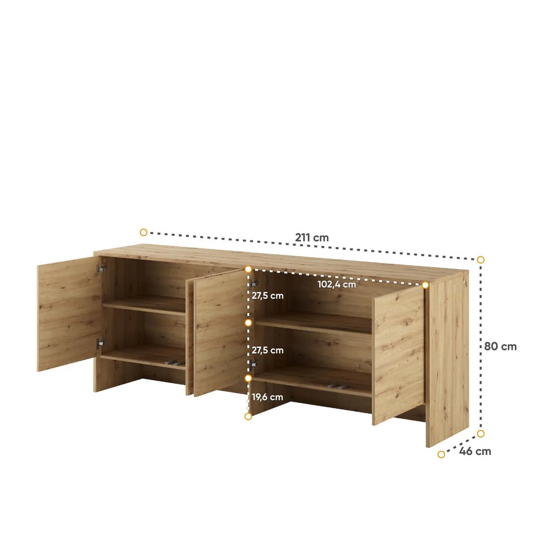 BC-10 Over Bed Unit for Horizontal Wall Bed Concept 120cm - Image 7