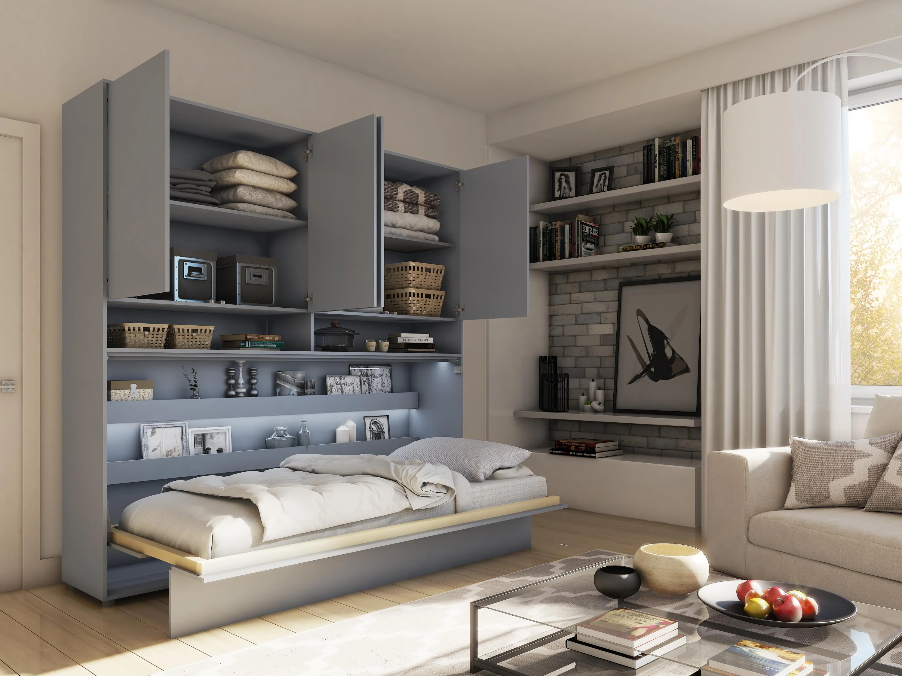 BC-11 Over Bed Unit for Horizontal Wall Bed Concept 90cm - Image 13