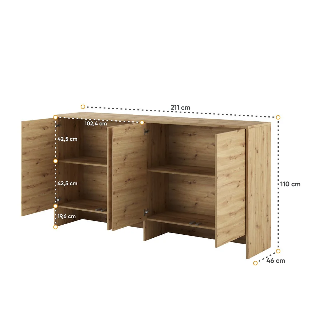 BC-11 Over Bed Unit for Horizontal Wall Bed Concept 90cm - Image 6