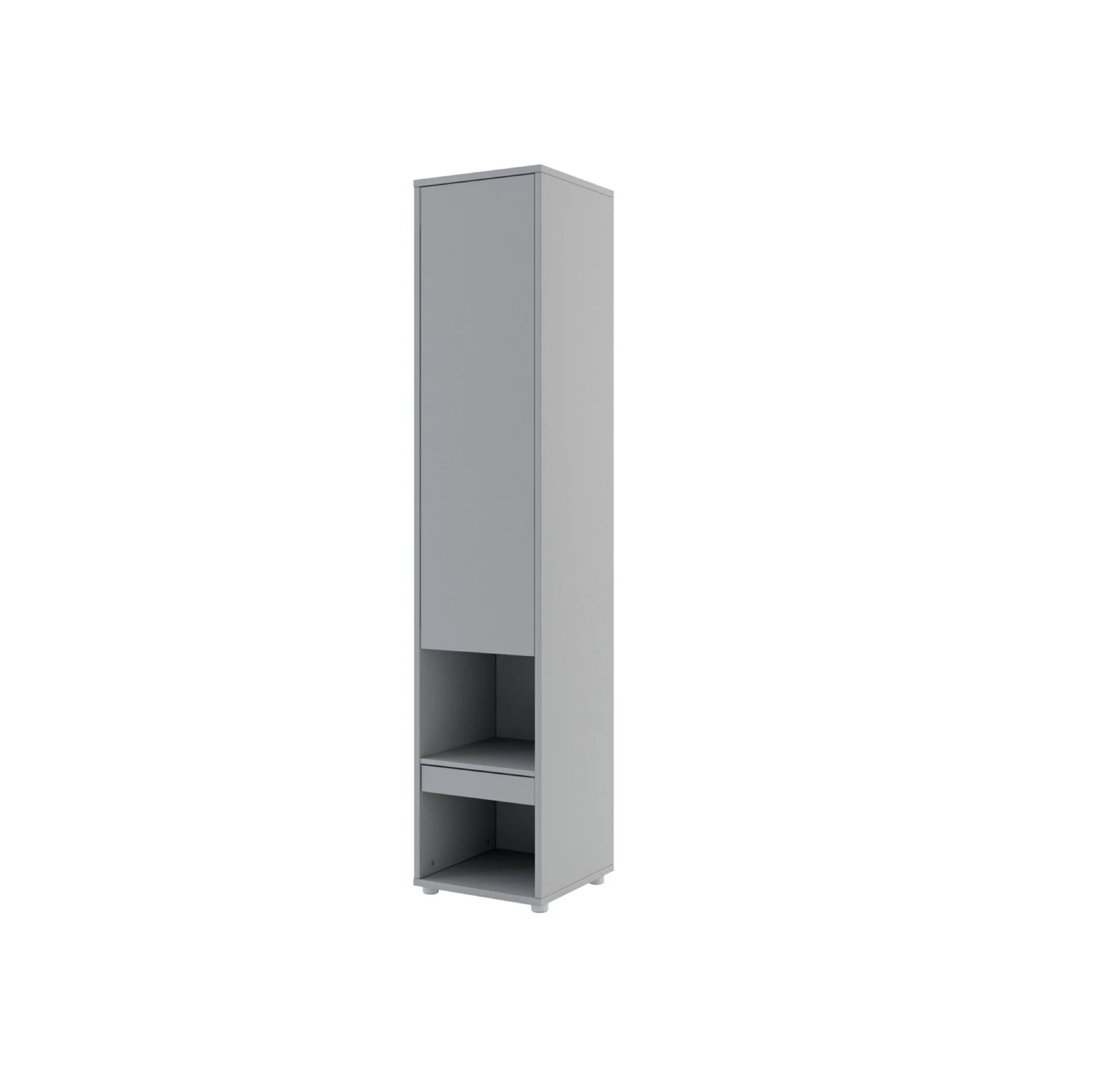 BC-12 Vertical Wall Bed Concept 160cm With Storage Cabinets and LED - Image 19