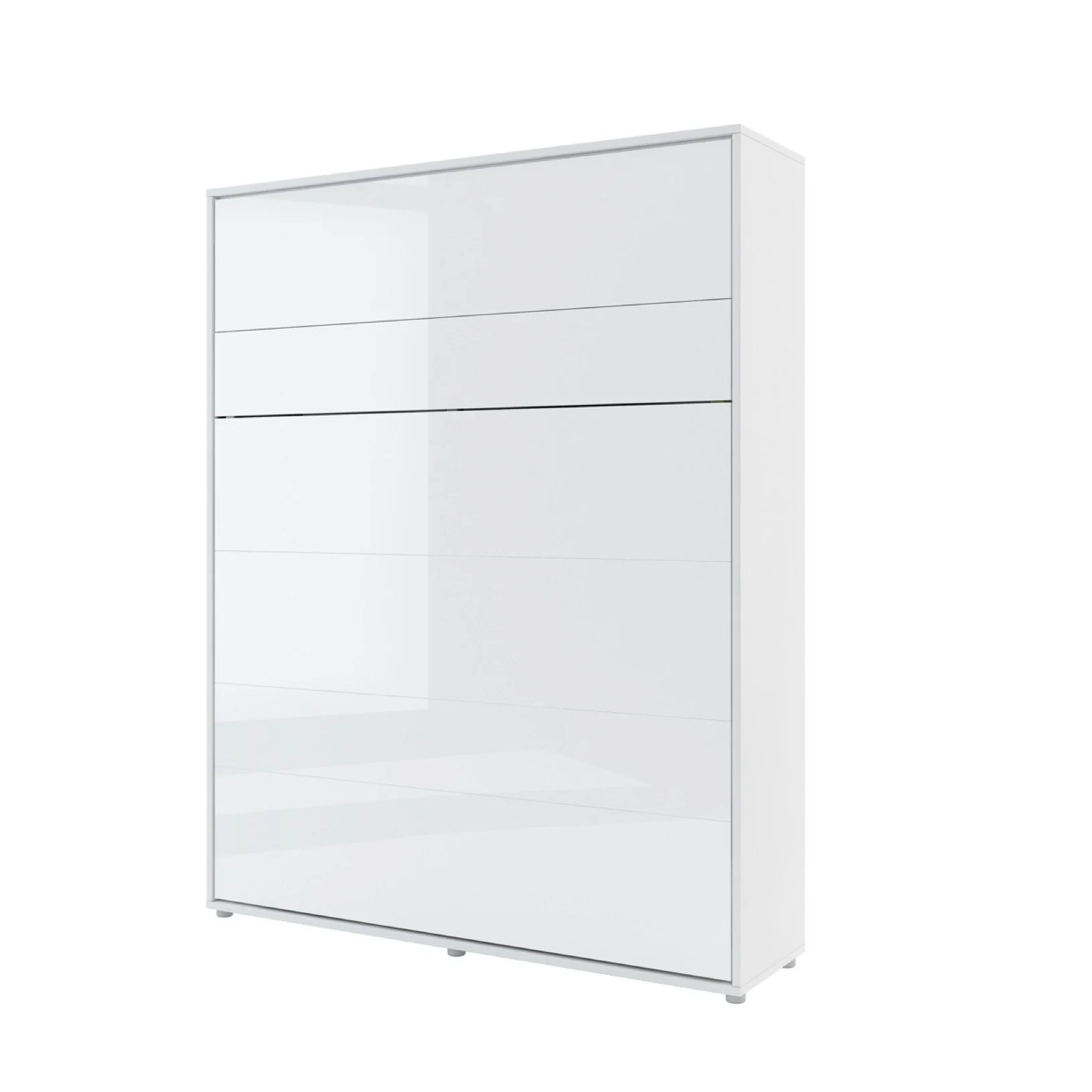 BC-12 Vertical Wall Bed Concept 160cm With Storage Cabinets and LED - Image 2