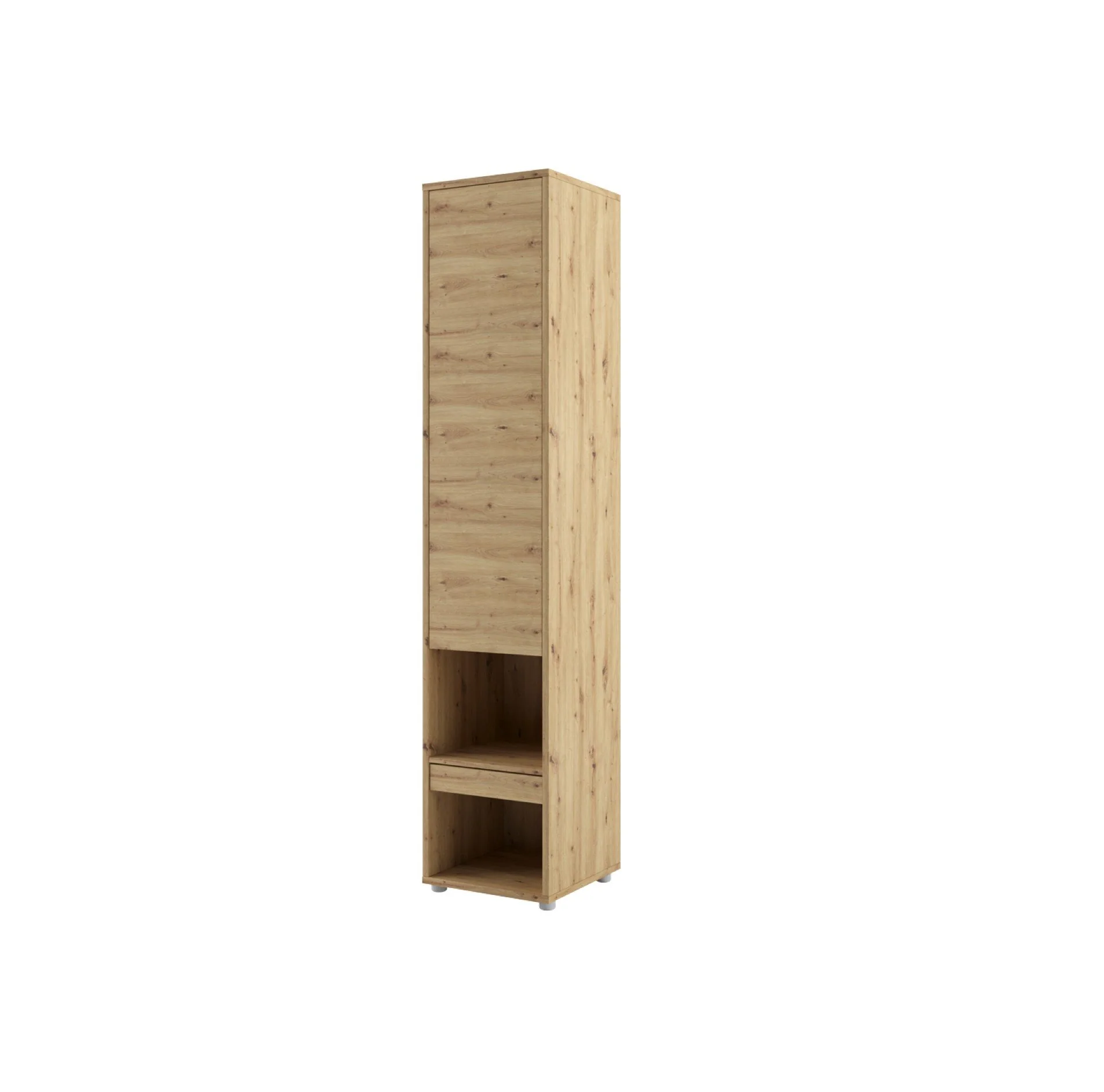BC-13 Vertical Wall Bed Concept 180cm With Storage Cabinets and LED - Image 28