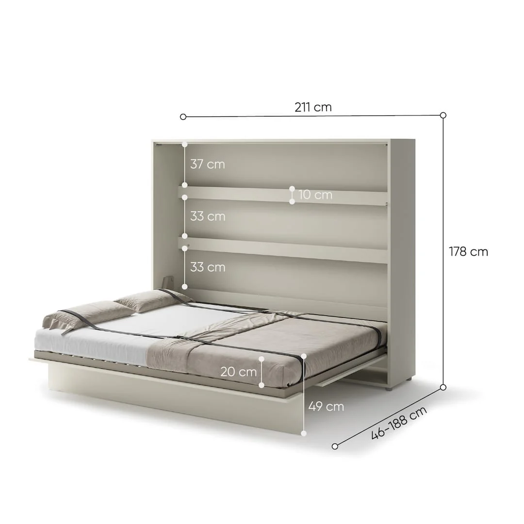 BC-14 Horizontal Wall Bed Concept 160cm - Image 23