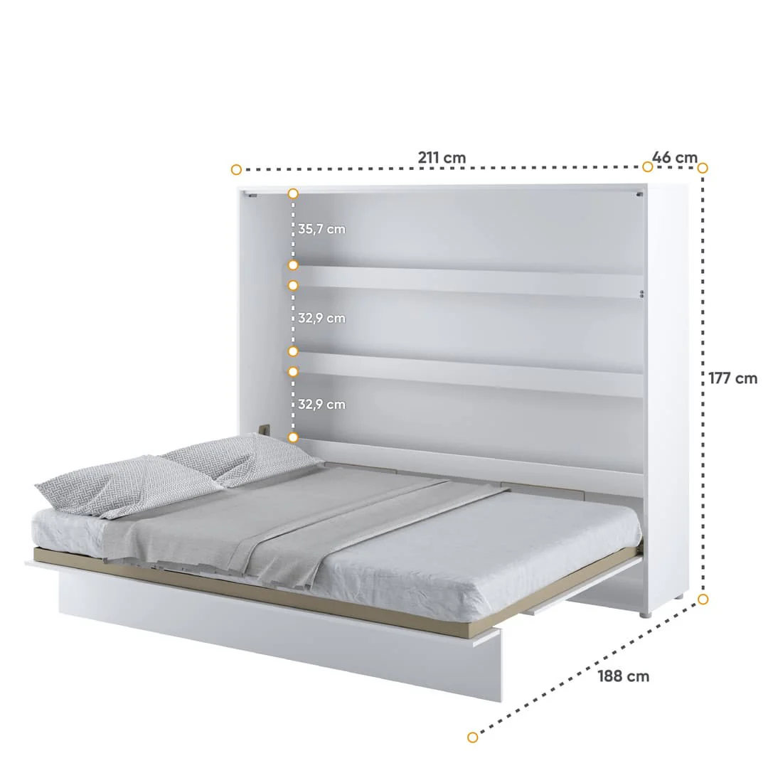 BC-14 Horizontal Wall Bed Concept 160cm - Image 4