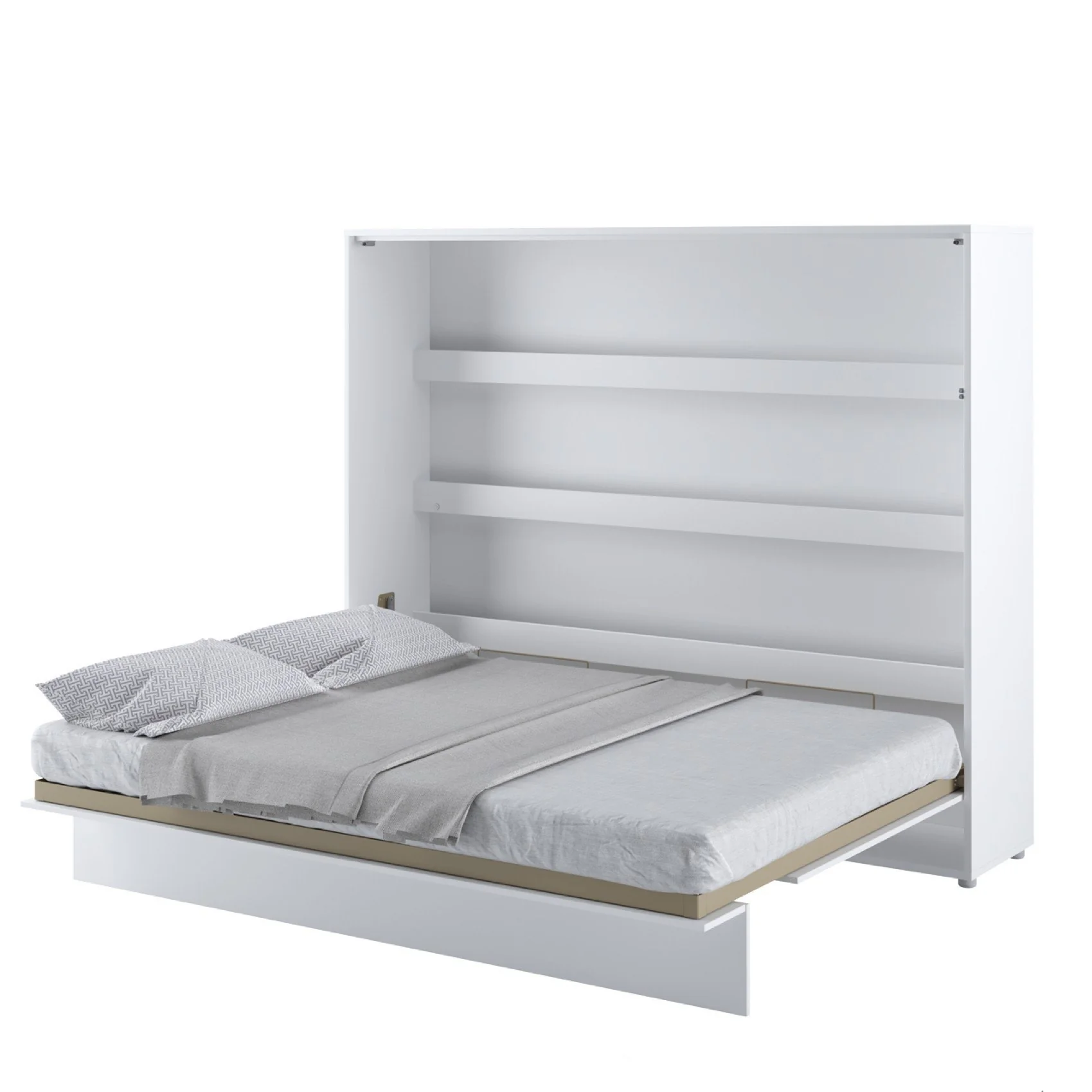 BC-14 Horizontal Wall Bed Concept 160cm With Storage Cabinet - Image 10