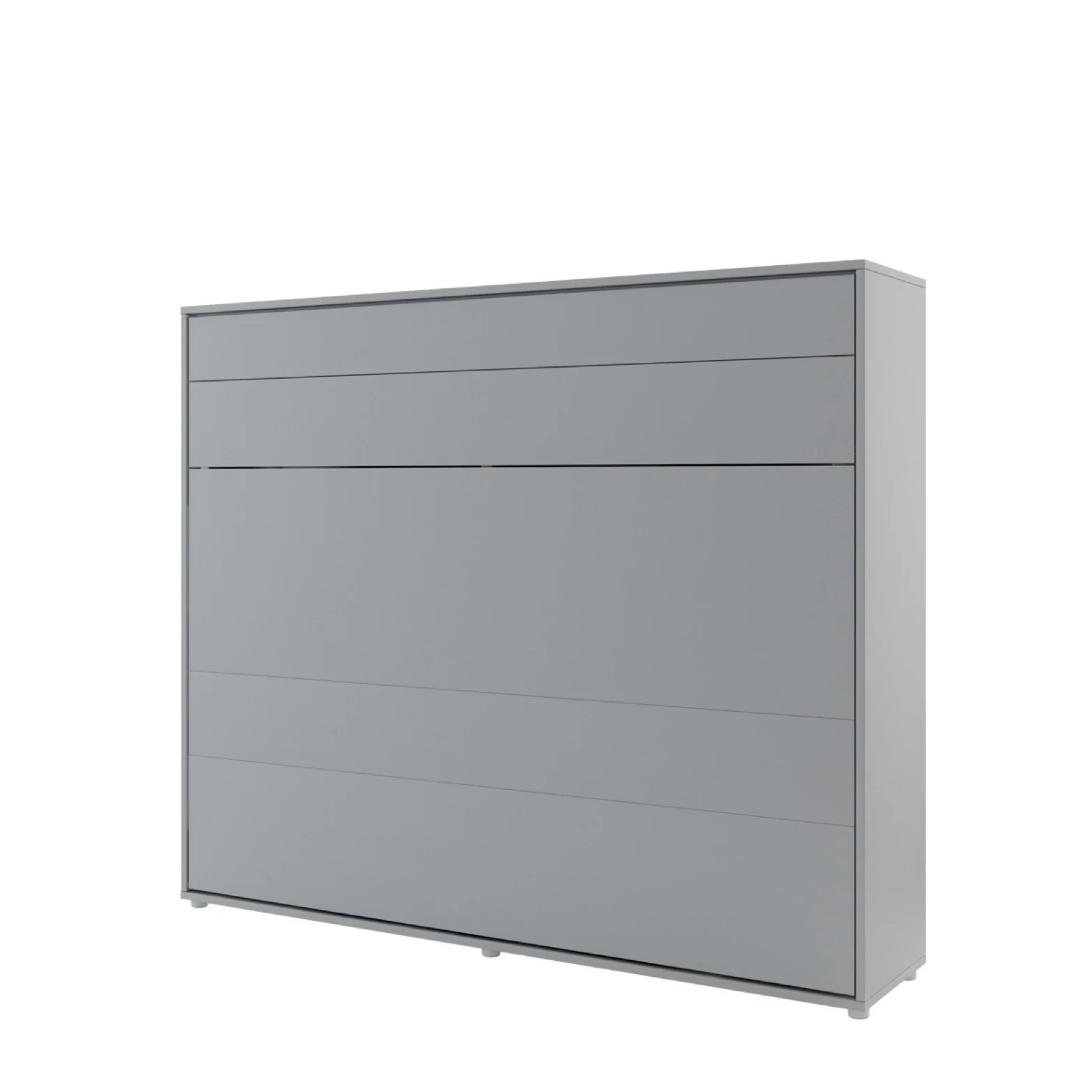 BC-14 Horizontal Wall Bed Concept 160cm With Storage Cabinet - Image 3