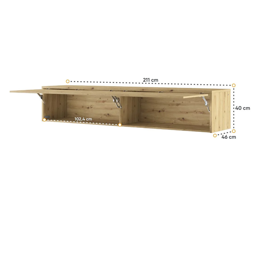 BC-15 Over Bed Unit for Horizontal Wall Bed Concept 160cm - Image 7