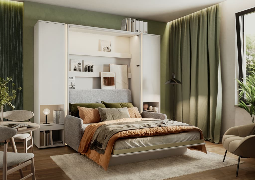 BC-18 Upholstered Sofa For BC-01 Vertical Wall Bed Concept 140cm - Image 12