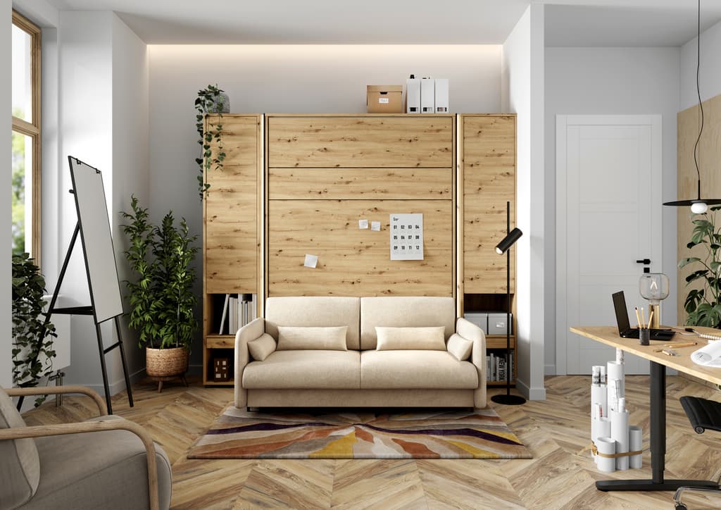 BC-18 Upholstered Sofa For BC-01 Vertical Wall Bed Concept 140cm - Image 3