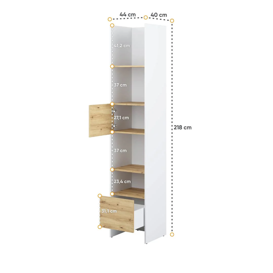 Bed Concept BC-23 Tall Storage Cabinet 44cm - Image 3