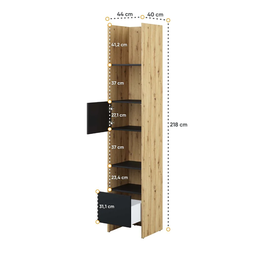 Bed Concept BC-23 Tall Storage Cabinet 44cm - Image 6