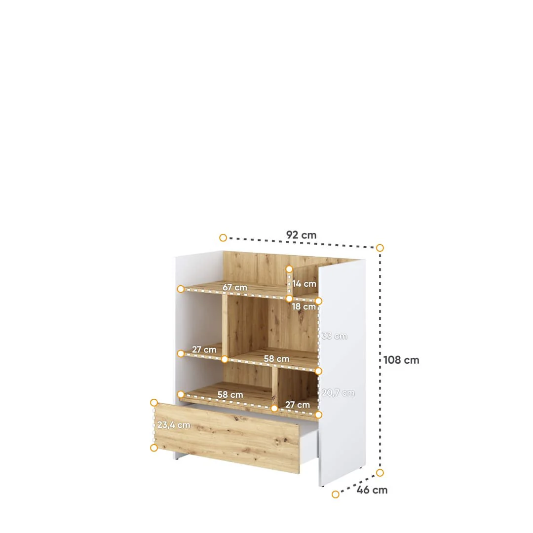 Bed Concept BC-25 Sideboard Cabinet 92cm - Image 4