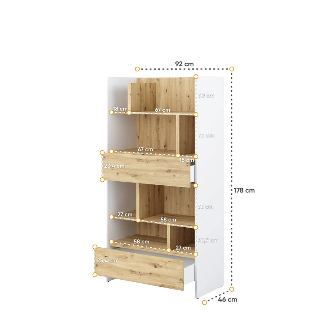 Bed Concept BC-28 Sideboard Cabinet 92cm - Image 4