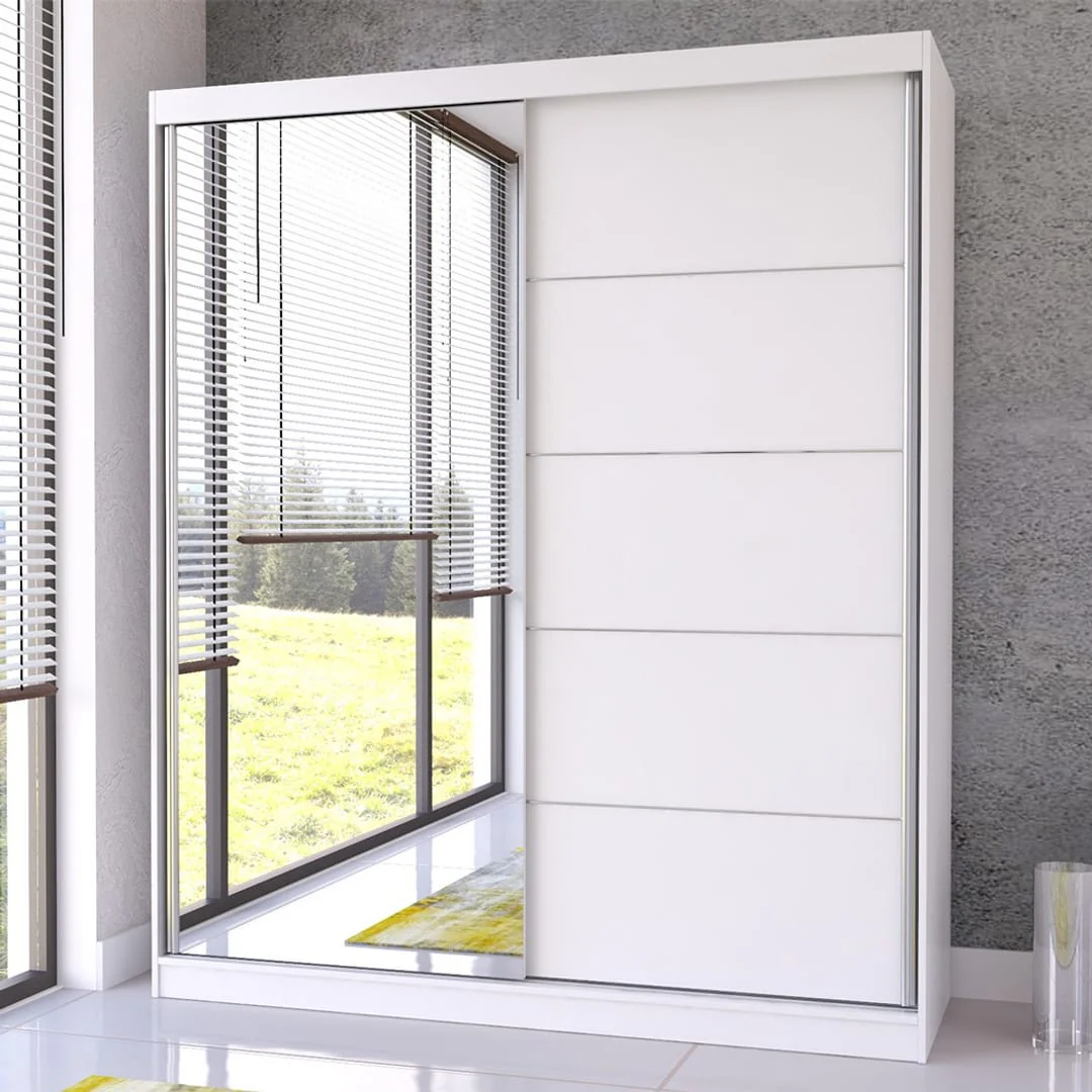 Bella 03 Sliding Door Wardrobe 183cm - Image 3