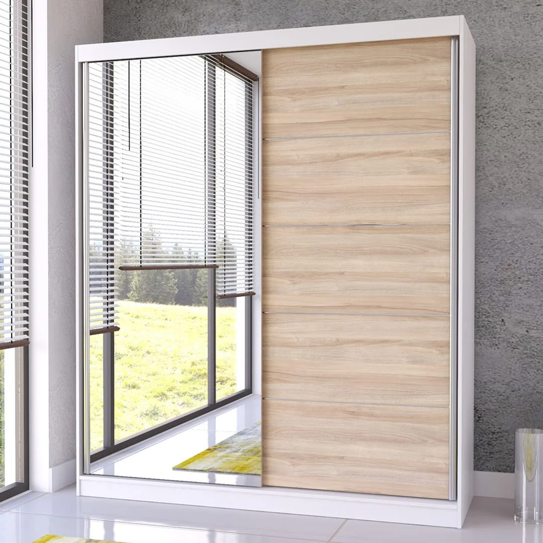 Bella 03 Sliding Door Wardrobe 183cm - Image 4