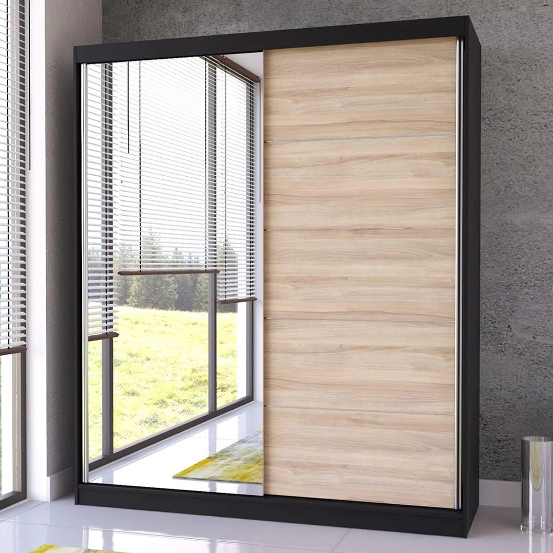 Bella 03 Sliding Door Wardrobe 183cm - Image 5