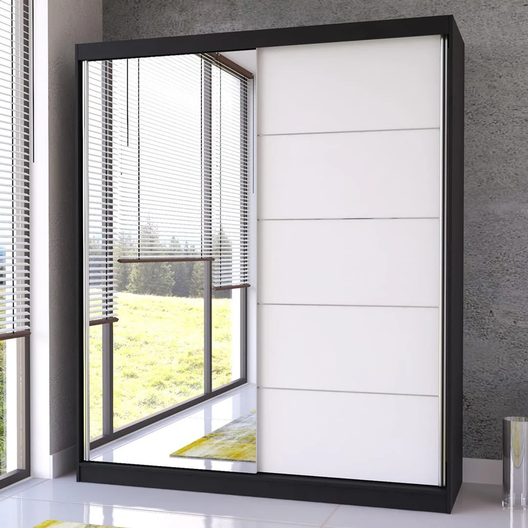 Bella 03 Sliding Door Wardrobe 183cm - Image 6