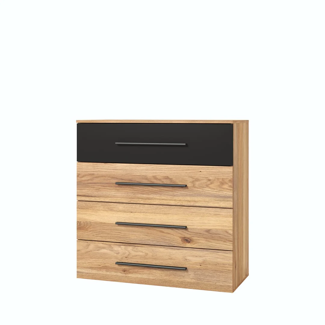 Beta Chest Of Drawers 91cm [Oak Mauvella] - Image 2