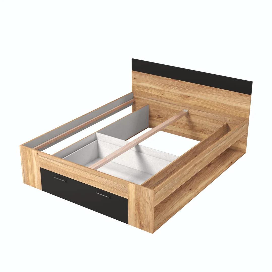 Beta Divan Bed [Oak Mauvella] - Image 2