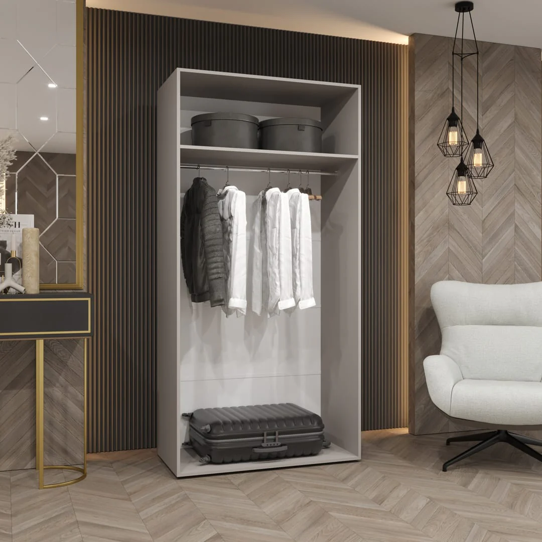 Piano III Hinged Door Wardrobe 100cm - Image 6