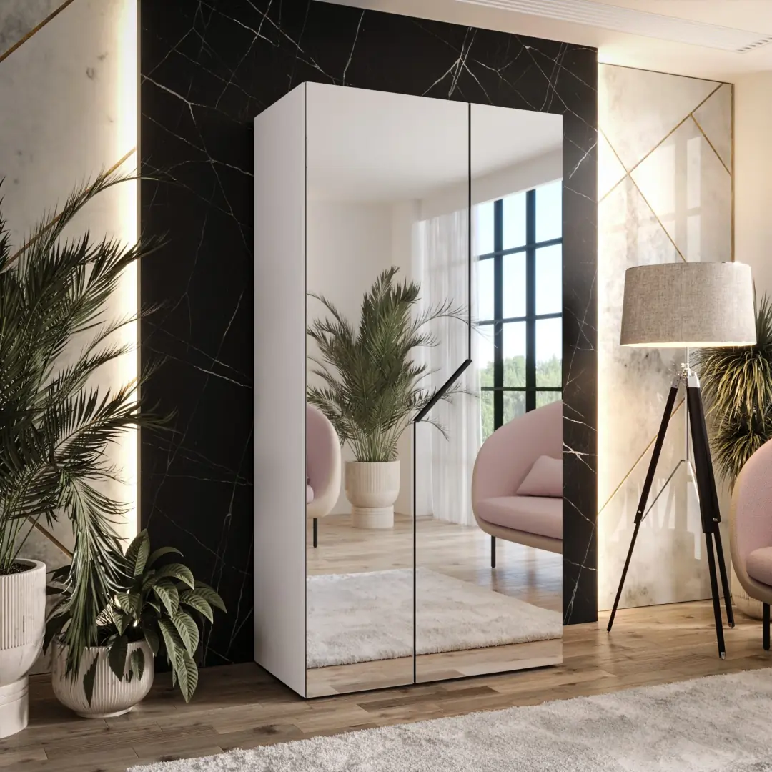 Blomvik III Hinged Door Wardrobe 100cm - Image 6