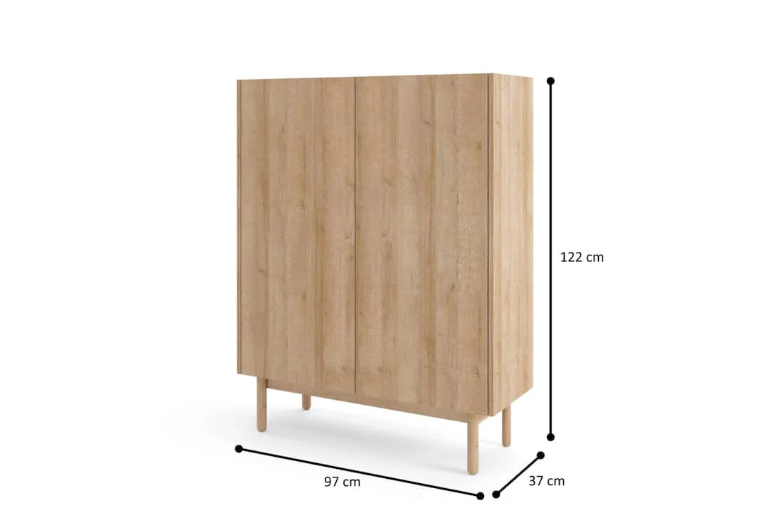 Boho Highboard Cabinet 97cm - Image 3