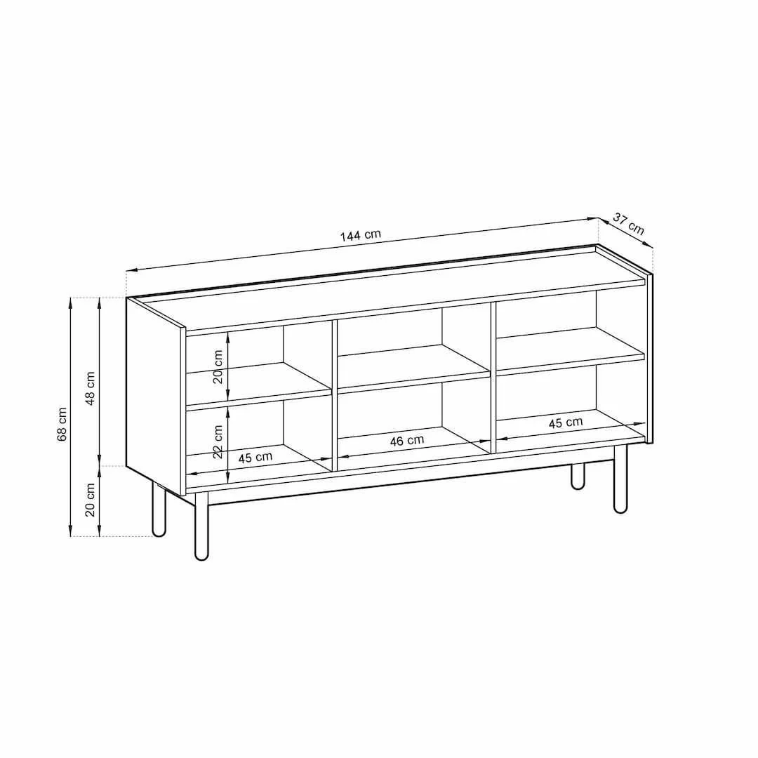 Boho Sideboard Cabinet 144cm - Image 6