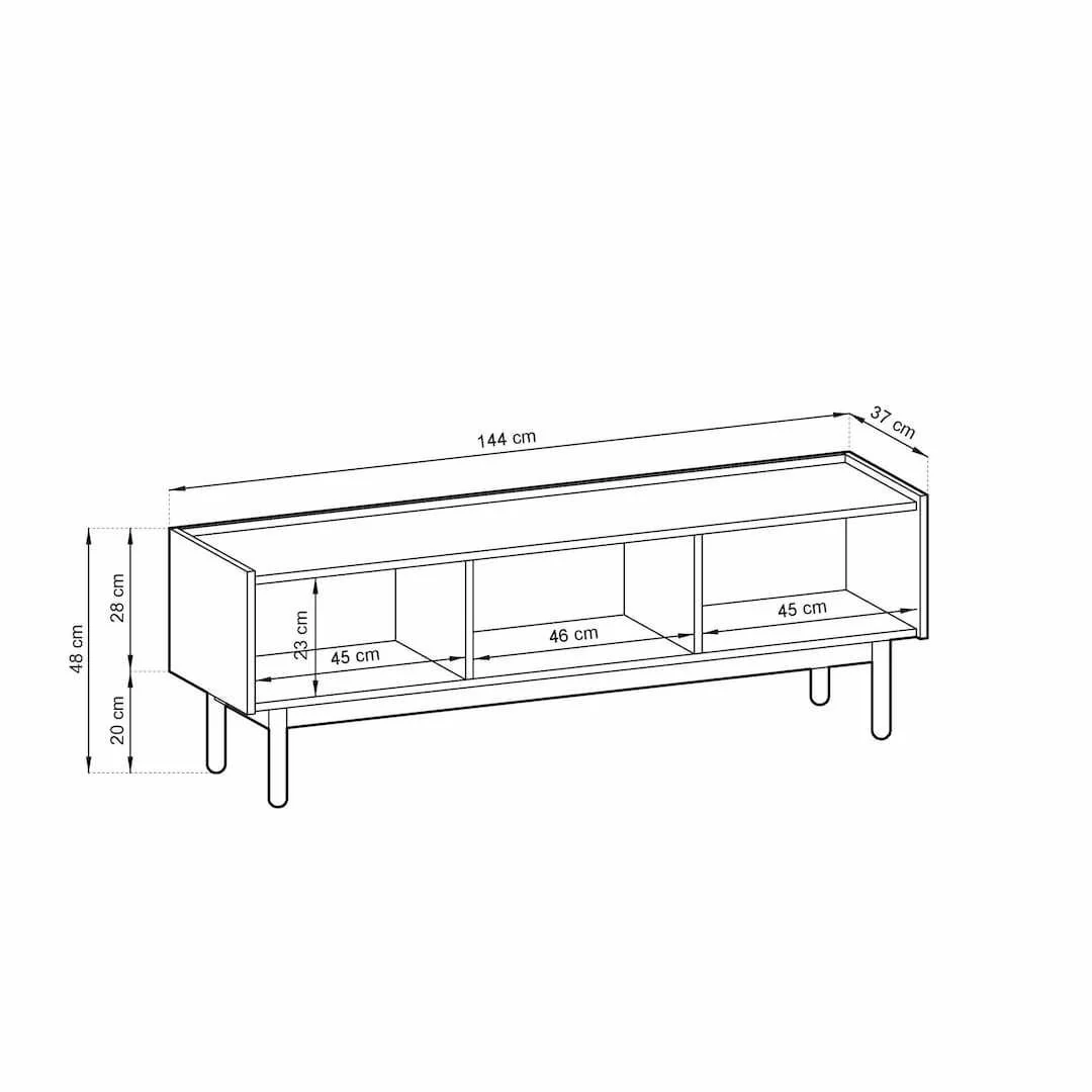 Boho TV Cabinet 144cm - Image 6