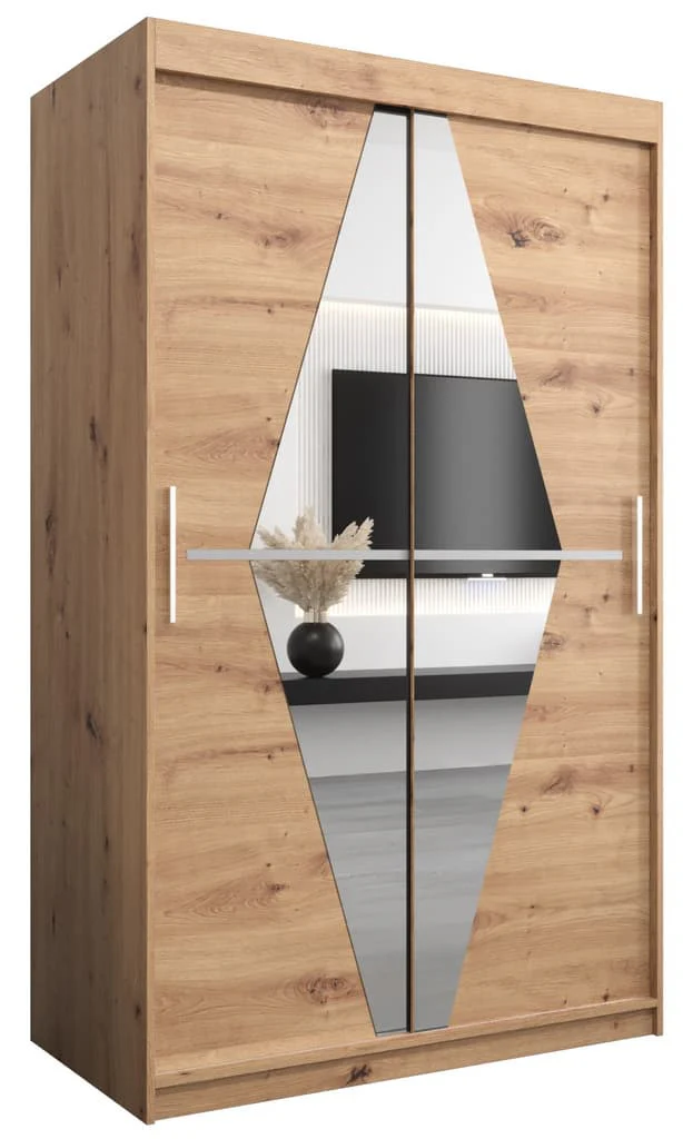 Boliwia Sliding Door Wardrobe 120cm - Image 2