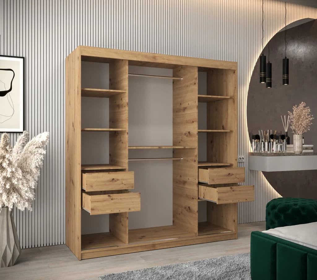 Boliwia Sliding Door Wardrobe 180cm - Image 4