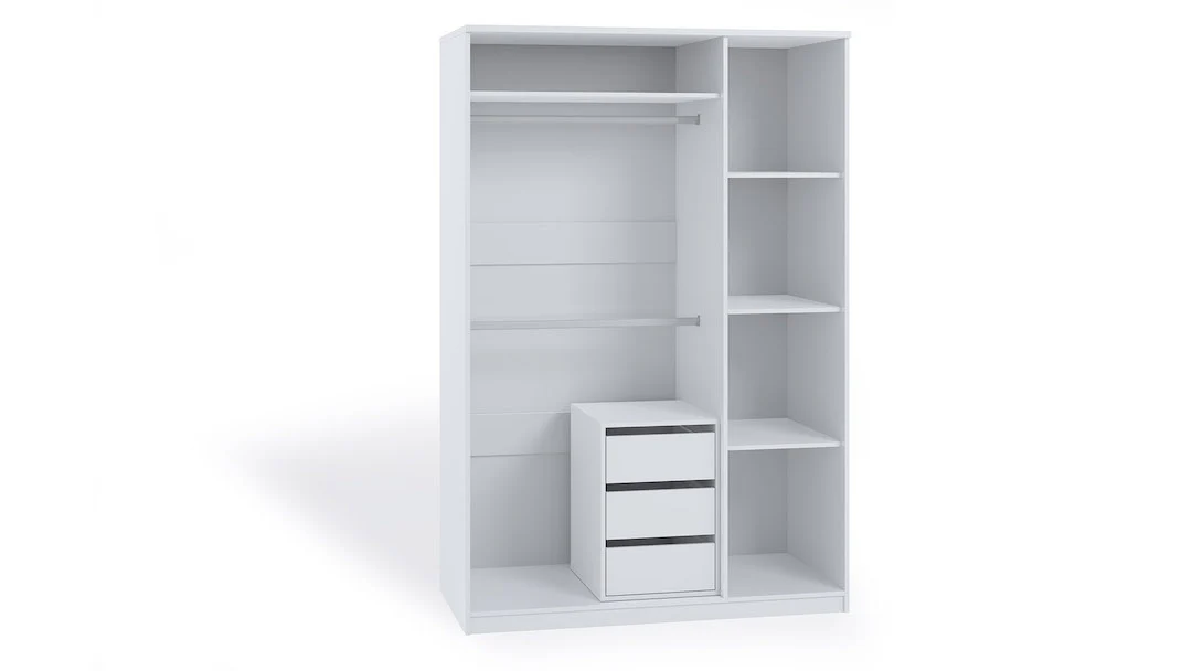Bono Hinged Door Wardrobe 135cm - Image 3