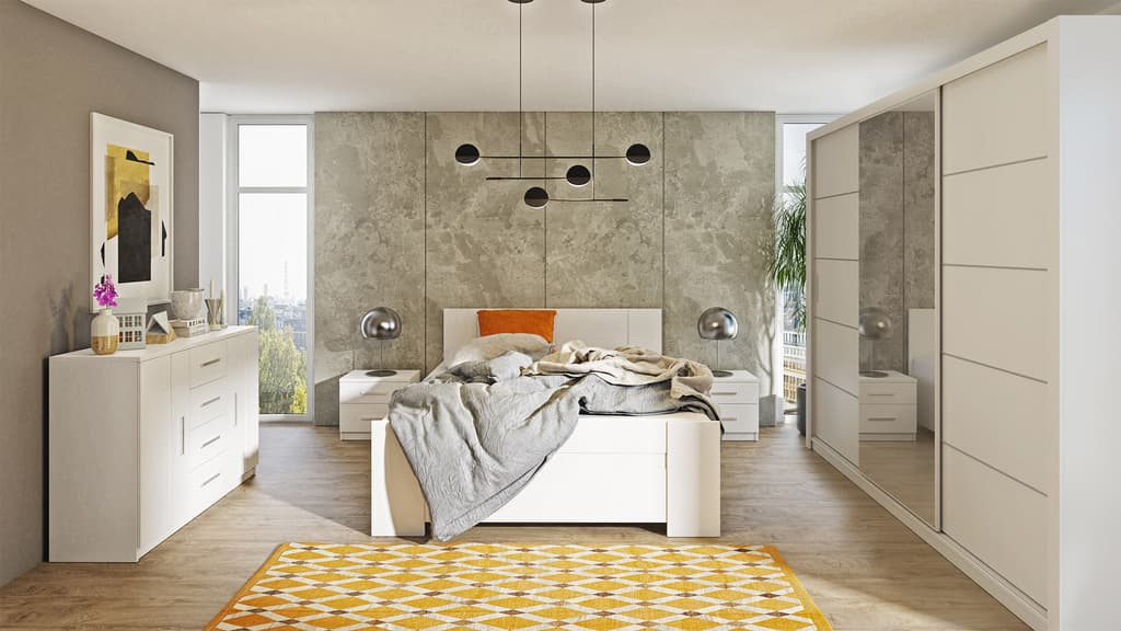 Bono Sliding Door Wardrobe With Mirror 250cm - Image 4