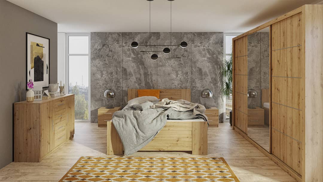 Bono Sliding Door Wardrobe With Mirror 250cm - Image 6