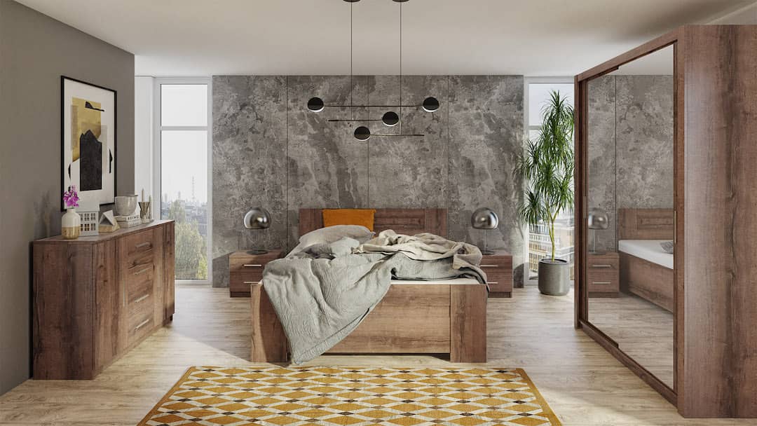 Bono Sliding Door Wardrobe With Mirrors 150cm - Image 9