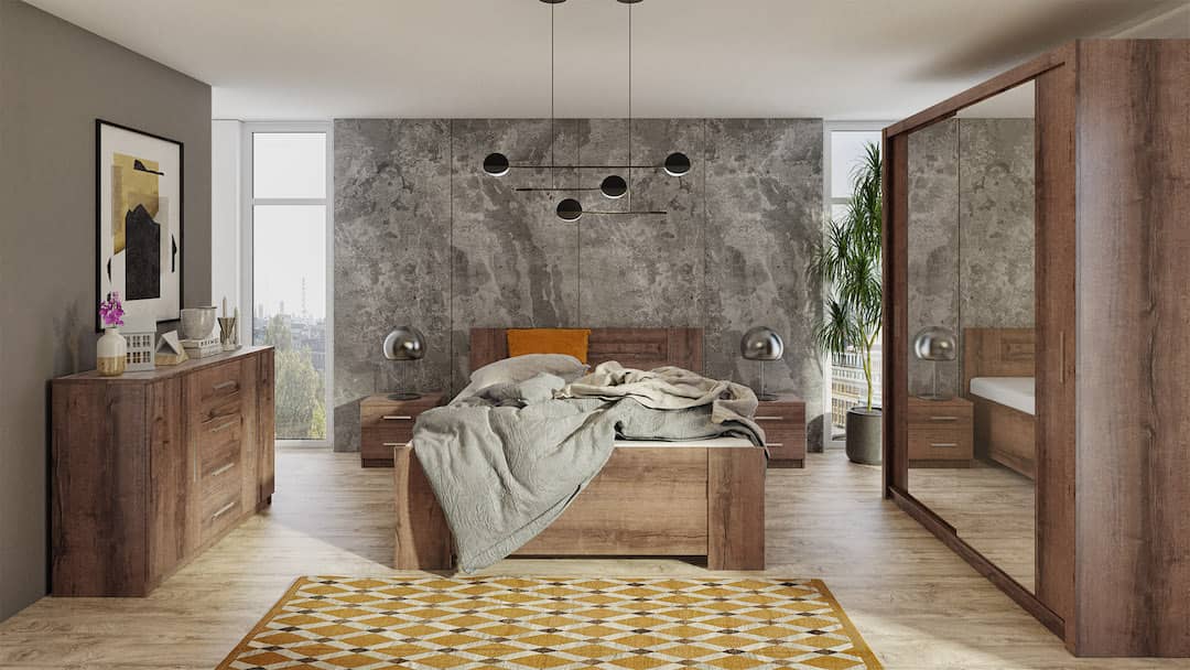 Bono Sliding Door Wardrobe With Mirrors 180cm - Image 7
