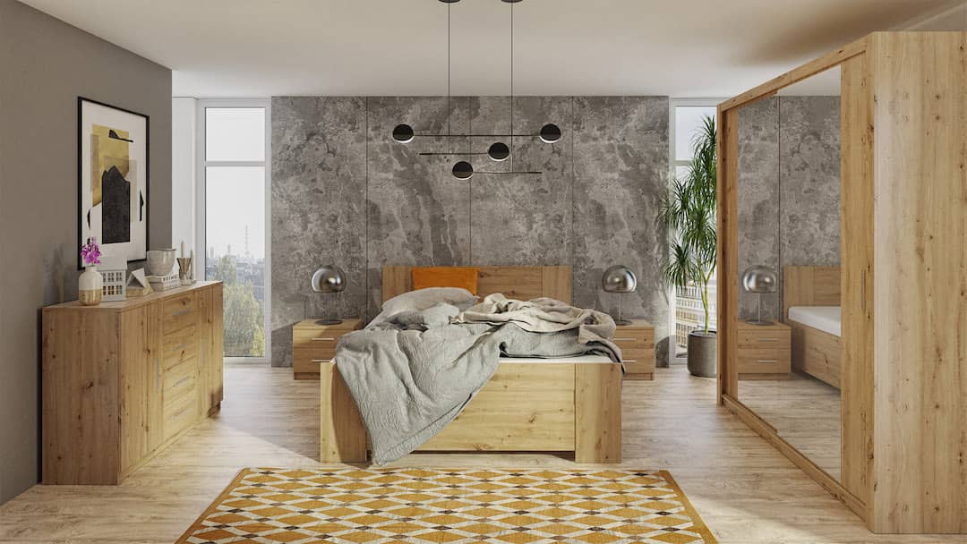 Bono Sliding Door Wardrobe With Mirrors 180cm - Image 8
