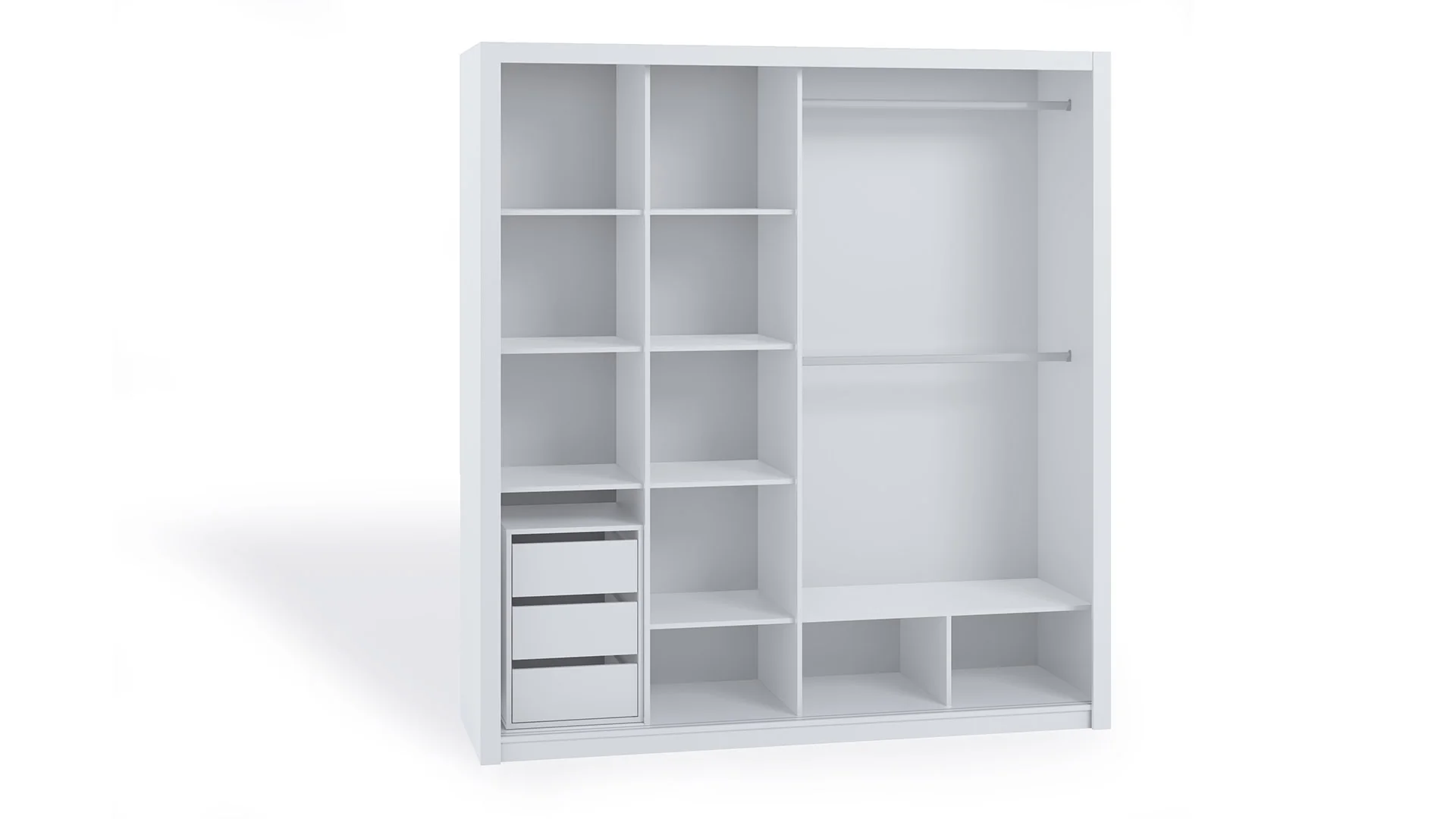 Bono Sliding Door Wardrobe With Mirrors 200cm - Image 3