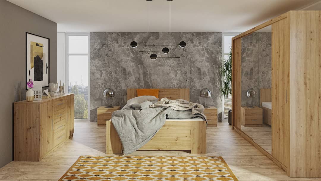 Bono Sliding Door Wardrobe With Mirrors 200cm - Image 6