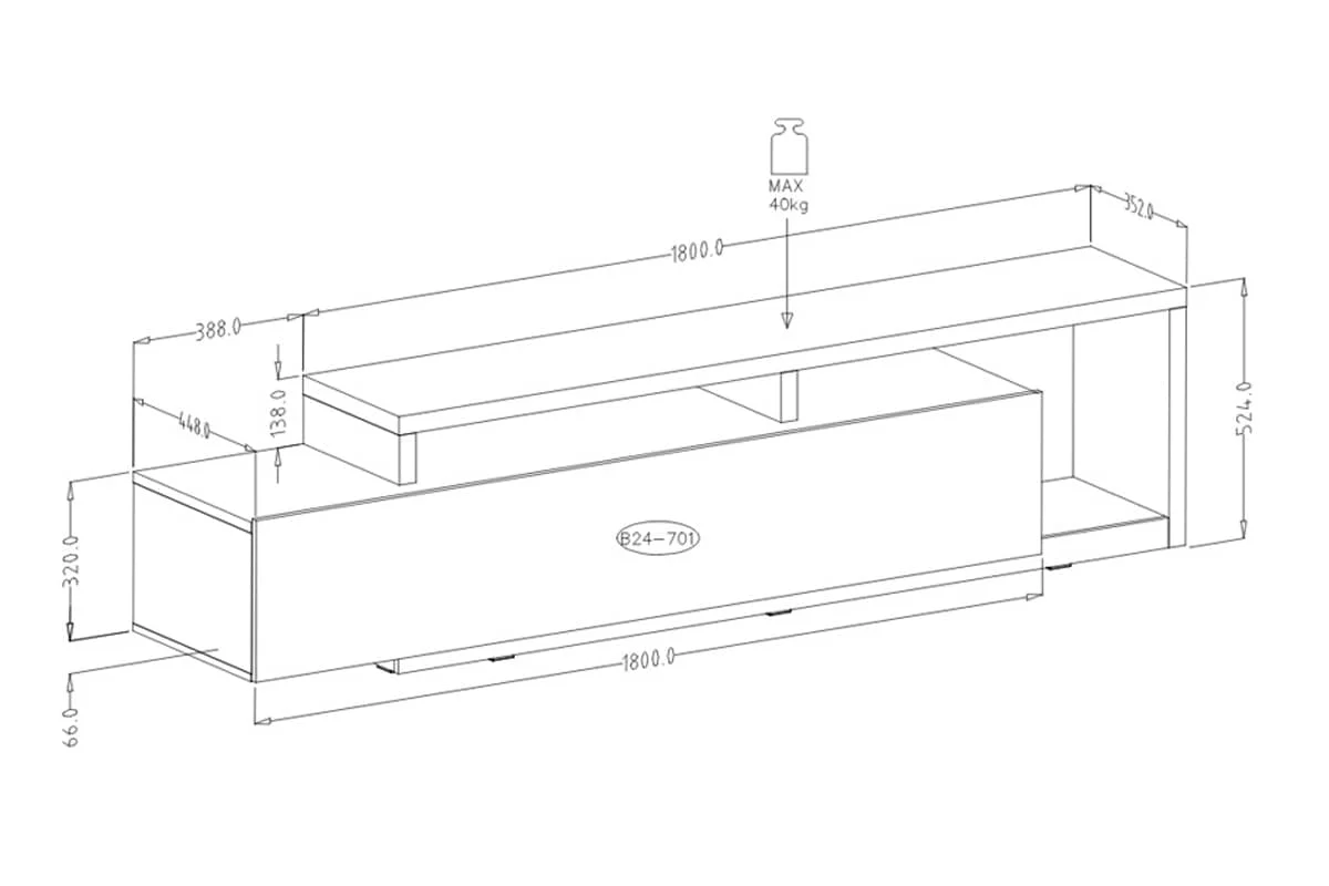 Bota 40 TV Cabinet 219cm - Image 17