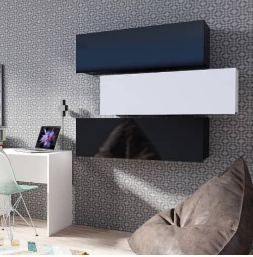 Calabrini Wall Cabinet 105cm [White] - Image 3