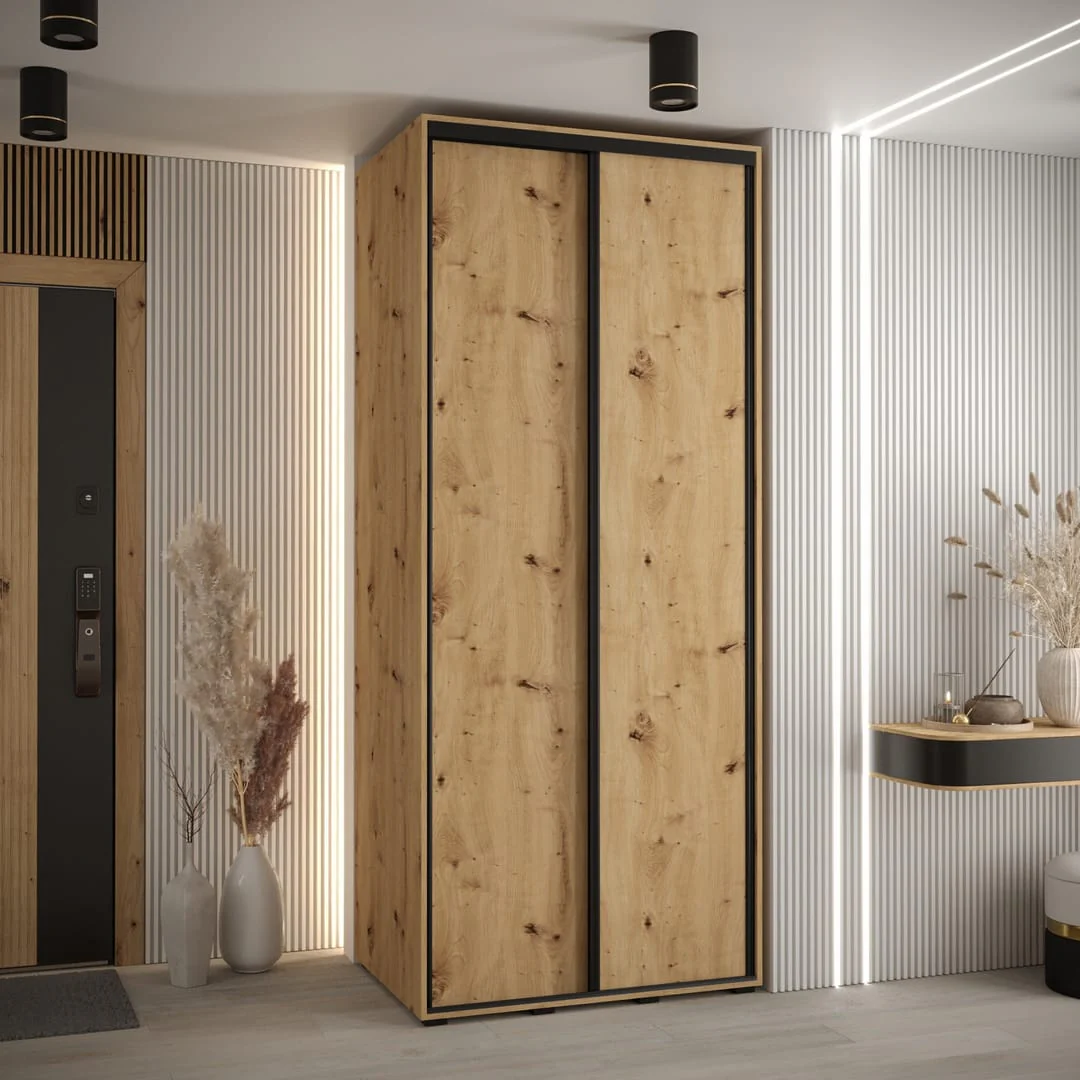 Cannes I Sliding Door Wardrobe 120cm - Image 4