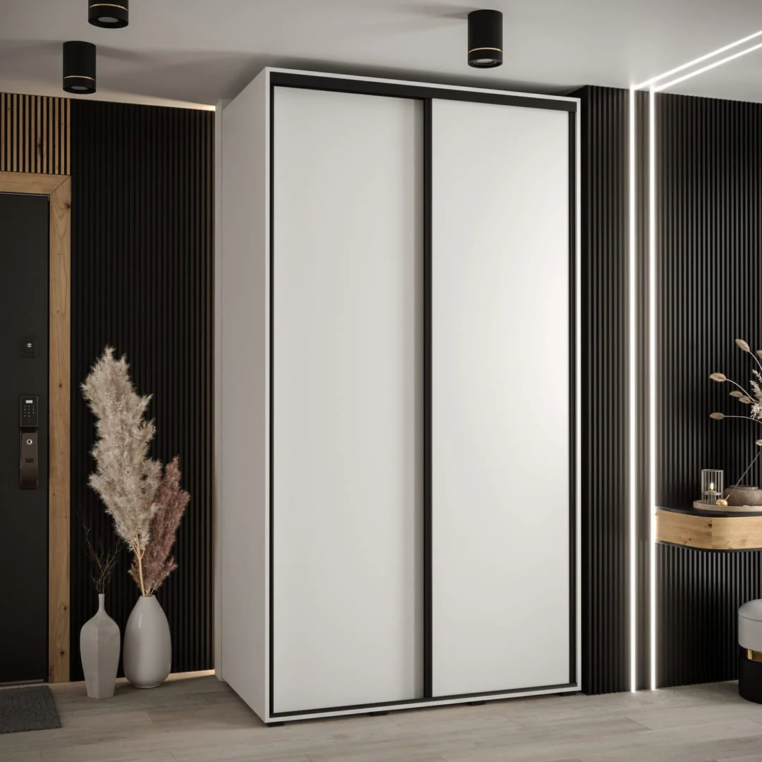 Cannes I Sliding Door Wardrobe 130cm - Image 8