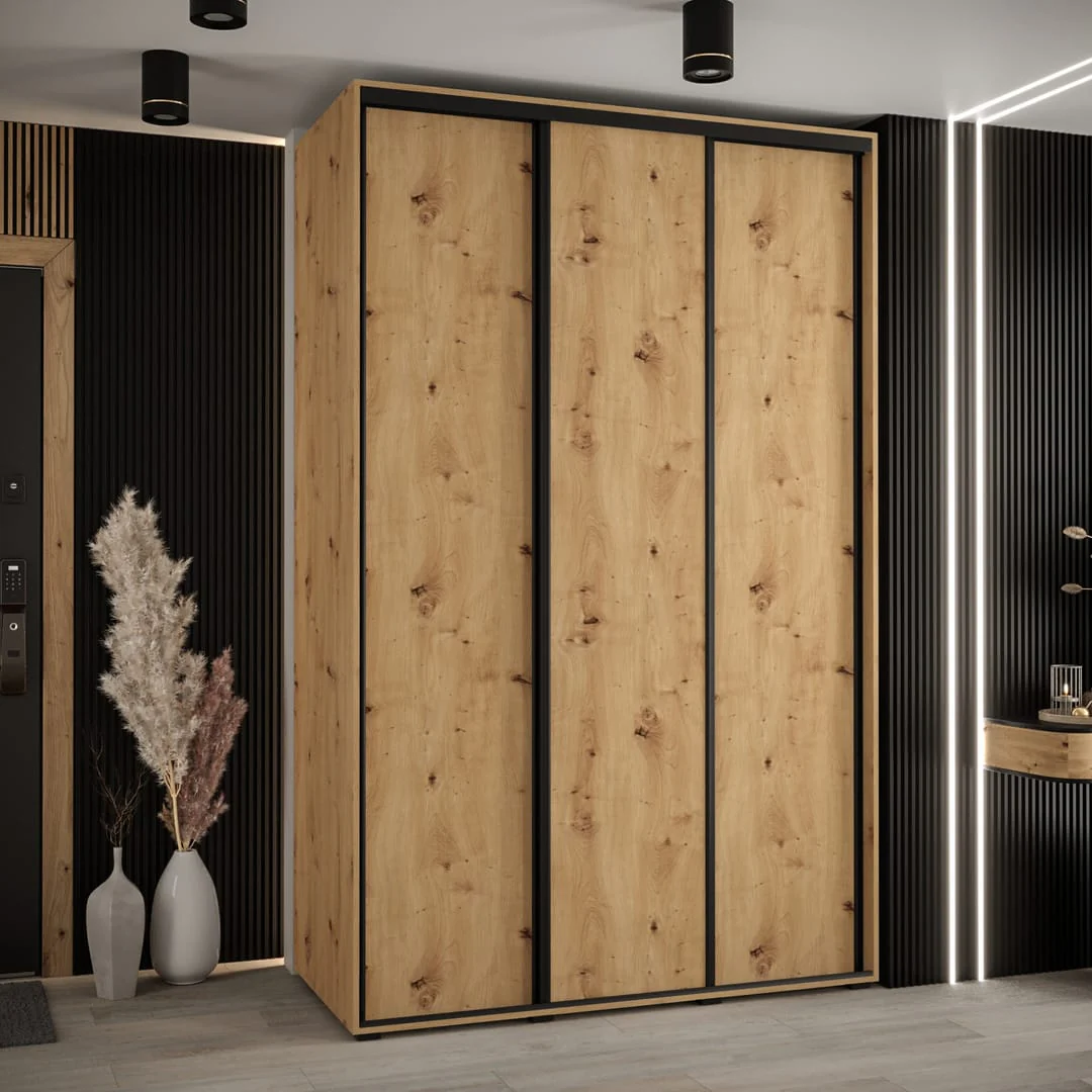 Cannes I Sliding Door Wardrobe 150cm - Image 4