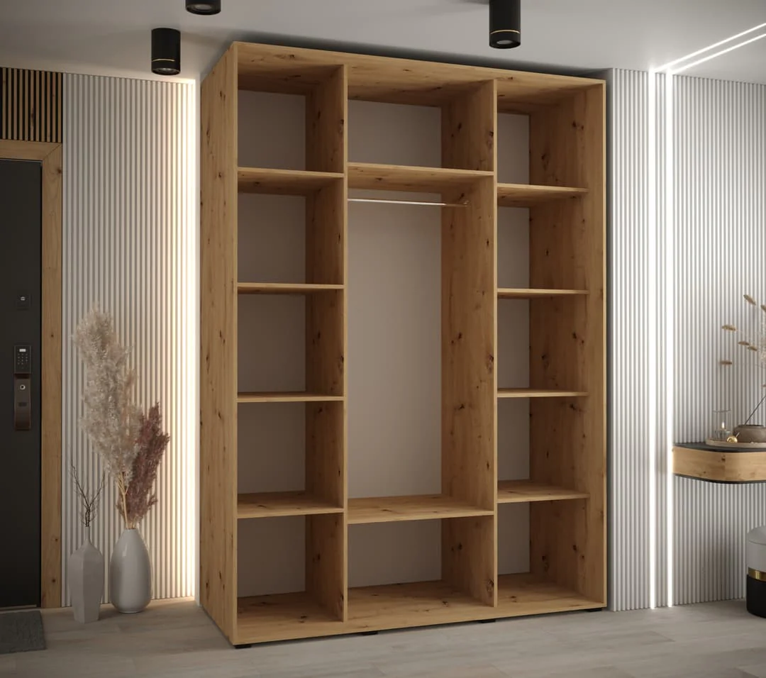 Cannes I Sliding Door Wardrobe 170cm - Image 3